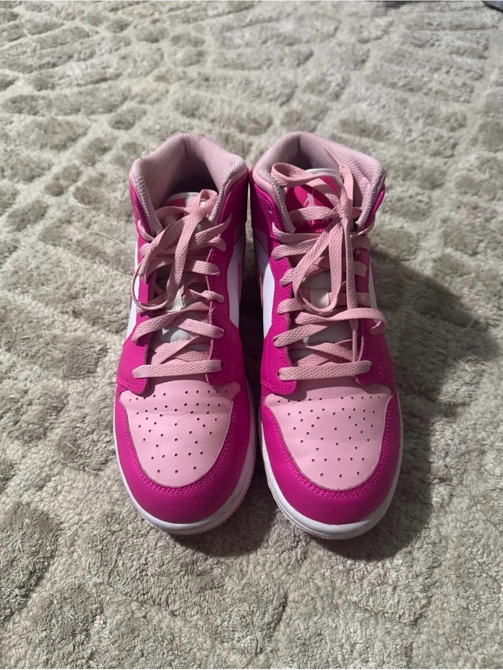 Jordan Kids Pink Two-Tone High-Top Sneakers